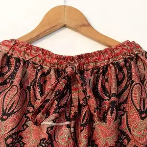 Pijama bohemio Sari de seda reciclada vintage recién llegado, pijama de seda, ropa de dormir, ropa de playa, ropa de dormir para mujer - Product Image 1