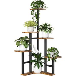 Étagère à plantes d'intérieur à 6 niveaux, étagère d'angle pour plusieurs plantes, étagères murales et de présentation - Product Image 1