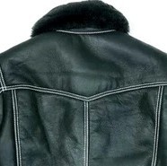 Premium <b>Men's</b> Leather <b>Shearling</b> Aviator <b>Jacket</b> Genuine Sheepskin Fur Winter Coat Warm Durable Classic Outerwear Style - Product Image 4