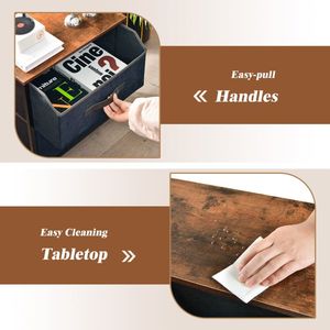 Comodino industriale da 20 pollici con 2 cassetti estraibili in tessuto - Product Image 4