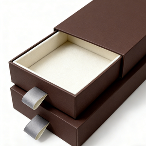 Boîtes rigides en papier style tiroir vertes avec fermeture magnétique pour cadeaux et travaux manuels - Product Image 4