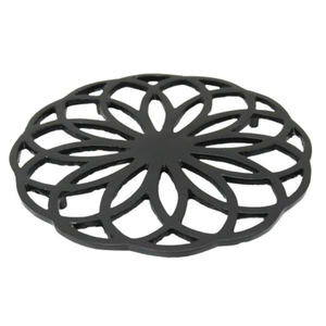 Heavy Duty Iron Trivet Flower Shape Heat Resistant Mat Ornate Metal Kitchen Hot Pot Stand Anti-Scald <b>Table</b> Countertop <b>Protector</b> - Product Image 1