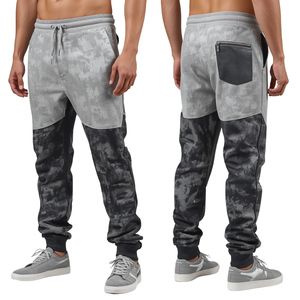 Premium Men Heavyweight Arctic Velocity Stacked Pants Featuring Dynamic Graphic Printing with Luxury Embroidered Fashion Detail - Product Image 1