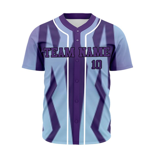 Wholesale <b>Baseball</b> <b>Jersey</b> Custom Logo Printing Breathable Quick Dry Fabric <b>Bulk</b> Supplier - Product Image 1