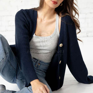 Cárdigan de punto para mujer, diseño cómodo y ligero, adecuado para uso informal en la oficina y moda diaria. - Product Image 2