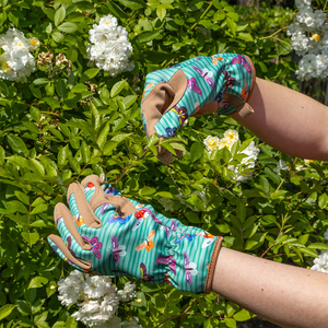 Gant de jardinage en cuir de vachette pleine fleur, résistant à la chaleur et aux étincelles, avec manchette élastique – Offre Spéciale - Product Image 6