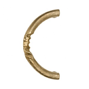 Modern Durable Brushed <b>Brass</b> Ring Cabinet Handle Gold Finished Furniture Hardware Minimalist Kitchen Door Pull <b>Knob</b> for Drawer - Product Image 4