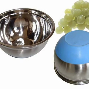 Vaisselle multifonctionnelle en acier inoxydable récipient alimentaire plats profonds martelés bol profond en acier inoxydable - Product Image 1