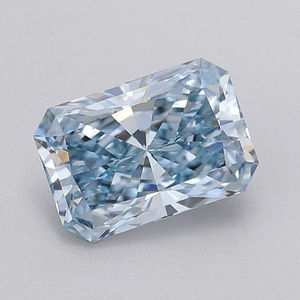 Diamante Cultivado en Laboratorio de Corte Radiante de 1.50 Quilates, Azul Intenso Fantasía, VVS1, Certificado IGI, Diamante Suelto CVD al por Mayor para la Fabricación de Joyas - Product Image 1