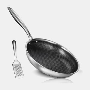 Contemporary Aluminum Non-Stick Cooking Sauté Pan with Smooth Food Release Surface and Heat Insulated Ergonomic Handle - Product Image 5