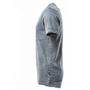 Camiseta de Hombre Gris con Cuello en V, 100% Algodón, Manga Corta, Estilo Casual, Ligera, Lavada, Camiseta para Hombre, Camisetas para Hombre con Efecto Lavado a la Piedra - Product Image 3