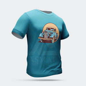 Camiseta de Algodón con Estampado DTF, Informal, de Manga Corta, Transpirable, con Diseño Gráfico para Verano, 100% Algodón - Product Image 3