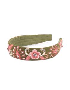 Diadema Bordada con Cuentas Hecha a Mano, Accesorio para el Cabello de Estilo Étnico Colorido para Mujer, Diadema de Diseño Informal y Moderna - Product Image 3