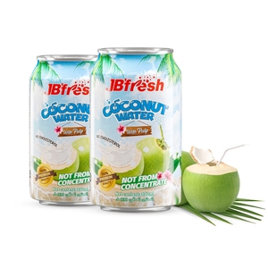 Bebida de Agua de Coco JBfresh 330ML, Jugo de Coco Fresco Enlatado de Vietnam, Coco Verde Joven, Fabricante OEM, Marca Privada - Product Image 4