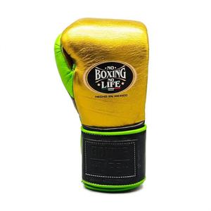 Nuevos Guantes de Boxeo Personalizados No Boxing No Life 100% Cuero Genuino con Cierre de Cordones y Correas para Sparring y Entrenamiento, Precio al por Mayor - Product Image 4