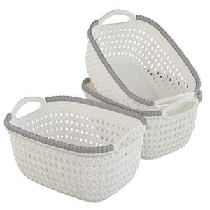 Cesta Organizadora de Plástico Elegante con Orificios de Ventilación para Baño, Cocina, Despensa y Almacenamiento en Armarios - Product Image 2