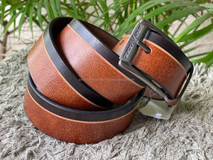 Nuevo cinturón de cuero con hebilla para hombre, cinturón informal Formal impecable de alta calidad, cinturón marrón de cuero genuino para hombre con hebilla ajustable - Product Image 3