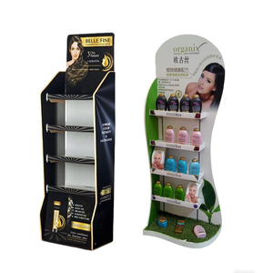Expositor de Cartón PVC Personalizado con Base de Papel Kraft para Productos de Cuidado Personal, Champú/Acondicionador para el Cabello - Product Image 1