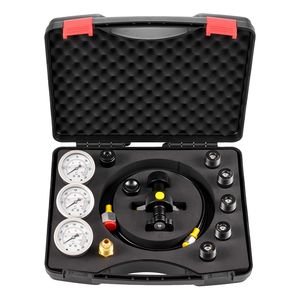 Kit di ricarica idraulico completo per accumulatore di azoto con 3 manometri (1500-6000 PSI) - Sistema di test pressione e accessori per utensili idraulici - Product Image 1