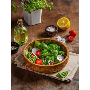 Durable <b>Wooden</b> Eating <b>Bowl</b> with Washable Finish for Daily Meals - Product Image 2