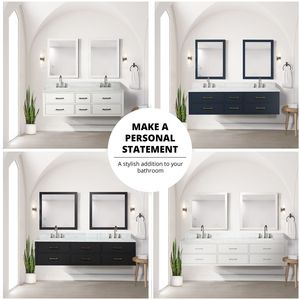 24 In. W X 18 In. D White Single Bath <b>Vanity</b> with Acrylic Countertop and 18 In. Mirror <b>Bathroom</b> <b>Vanities</b> - Product Image 6