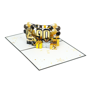 Cartes d'anniversaire en papier 3D personnalisées Kiricard avec enveloppe élégante pour la vente au détail et en gros - Product Image 1