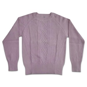Pull pour femme en coton biologique, tricot doux et chaud, confortable au quotidien, idéal pour l'hiver, commande en gros - Product Image 1