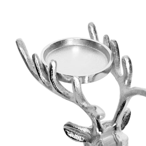 Portavelas de Reno Navideño, Decoración de Interiores, Nuevo Diseño, Portavelas de Aluminio Hecho a Mano con Forma de Ciervo para Regalo - Product Image 3