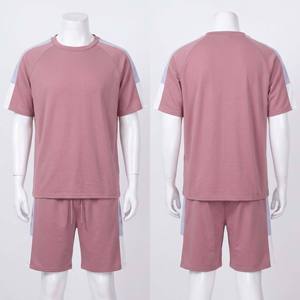ผู้ผลิต OEM รับผลิตชุดเสื้อและกางเกงขาสั้นแบบกำหนดเอง ชุดลำลองสีดำสำหรับฤดูร้อน ชุดเซ็ตสองชิ้นสำหรับผู้ชาย เสื้อผ้าชุดสองชิ้น - Product Image 3