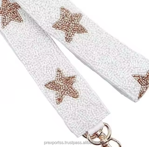 College Gameday Custom Cotton Beaded Shoulder <b>Strap</b> Handmade Crossbody Adjustable <b>Bag</b> <b>Replacement</b> Purse Accessory <b>Bag</b> Hanger - Product Image 6