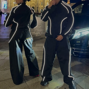 Ensemble de survêtement décontracté pour homme à capuche d'hiver Polyester/coton polaire Deux pièces Respirant - Product Image 6