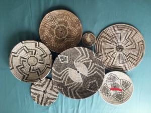 Handmade Modern Home Decor Wicker <b>Rattan</b> <b>Wall</b> <b>Art</b> Natural Woven Seagrass Hanging Basket for <b>Wall</b>-Mounted Plates - Product Image 6