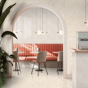 Minimalist White Glossy Ceramic Wall <b>Tiles</b> 300x600 Designed For Elegant Office Design And Sophisticated Commercial Spaces - Product Image 3