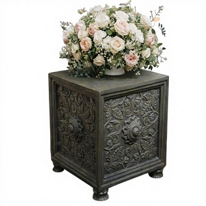 Antique Carved Decorative Pedestal Table – Luxury <b>Wedding</b> Centerpiece Stand & Event Decor <b>Prop</b> - Product Image 3