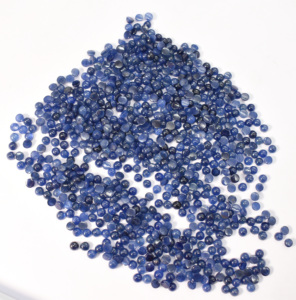 Saphir bleu naturel rond de 4 mm, cabochon rond calibré, saphir du Sri Lanka, saphir de Ceylan, non chauffé et non traité, pierre précieuse en saphir - Product Image 2