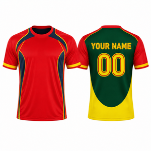 Camisetas de Fútbol de Manga Corta Unisex de Malla Transpirable de Alta Calidad, Logotipo Personalizado, Conjunto de Uniforme Completo, Fabricante de Ropa Deportiva Personalizada - Product Image 1