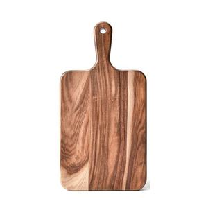 Planche à découper en bois d'acacia 40x25cm, planche à découper en bois, planche à charcuterie avec poignée - Product Image 1