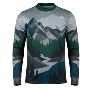 Chemise de chasse imperméable à manches longues pour homme, imprimé animal, camouflage, polyester respirant, lavée, pour l'automne, vêtements d'extérieur - Product Image 5