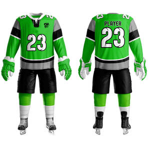 Jersey y Pantalones de Hockey sobre Hielo Personalizados para Hombre, Hechos con Tela Resistente, Diseñados para Entrenamientos y Partidos - Product Image 1