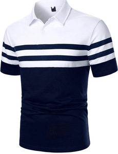 เสื้อโปโลชายแบบใหม่ขายส่ง ลายทาง แขนสั้น เสื้อโปโลชาย - Product Image 6