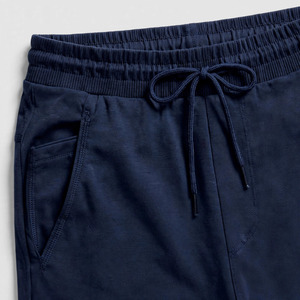 <b>Men's</b> <b>Navy</b> Blue Canvas Sweatpants Elastic Waist Drawstring Side Pockets Quick Dry Breathable Knitted Casual High Street <b>Joggers</b> - Product Image 3
