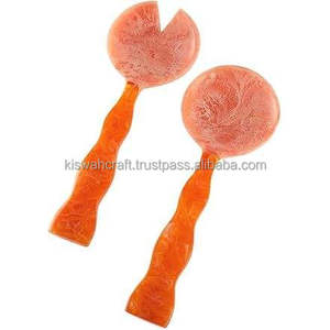 Premium Modern Resin Salad Spoon Smooth Comfortable Grip Durable Salad Tools for <b>Buffet</b> Table Presentation Home Restaurant - Product Image 6