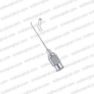 Cánula Oftálmica Profesional McIntyre Angulada 23G 26G 30G con Punta Espatulada para Cámara Anterior, Instrumento Quirúrgico Ocular - Product Image 2