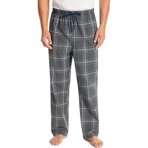 2026 New Arrival USA Flannel <b>Trouser</b> <b>Men</b> Plaid Jogger Pants <b>Elastic</b> Waist Warm Comfortable Factory Price - Product Image 4