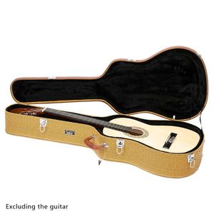 Replace 46540529 41\" Folk Guitar Hardshell Carrying Case Microgroove Flat Yellow Fits Most <b>Musical</b> <b>Instrument</b> Protection - Product Image 1