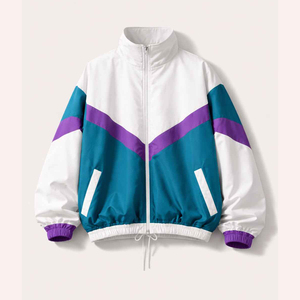 Ensemble veste coupe-vent légère en nylon et pantalon de survêtement, avec coutures personnalisées, tissu en maille, tenue de jogging, vêtements de sport, survêtement - Product Image 3