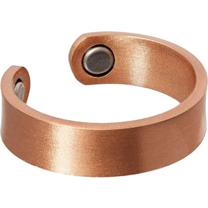 Customizable Durable Copper Magnetic Cuff with Magnetic Therapy Inserts <b>Bulk</b> <b>Buy</b> Solid Copper Magnetic Band Rings - Product Image 5