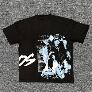Nouveau design tendance T-shirt blanc fantôme anime dessin animé en gros pour hommes femmes couple Impression d'écran Logo personnalisé Vêtements pour hommes - Product Image 6