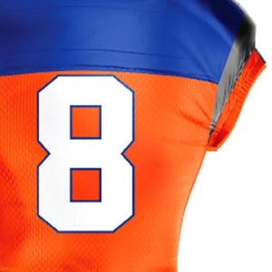 เสื้อฟุตบอลอเมริกันคุณภาพสูง พิมพ์ลายโลโก้ทีมตามสั่ง แบบซับลิเมชั่น เสื้อกีฬาแขนสั้น แห้งเร็ว ระบายอากาศดี ผลิตโดยโรงงาน OEM - Product Image 6