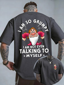 T-shirt en coton imprimé double face créatif style dessin animé 2026 – Nouvelle collection été Harajuku ample et décontractée pour hommes et femmes - Product Image 3